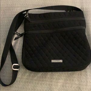 Vera Bradley Triple Zip Hipster Black Microfiber